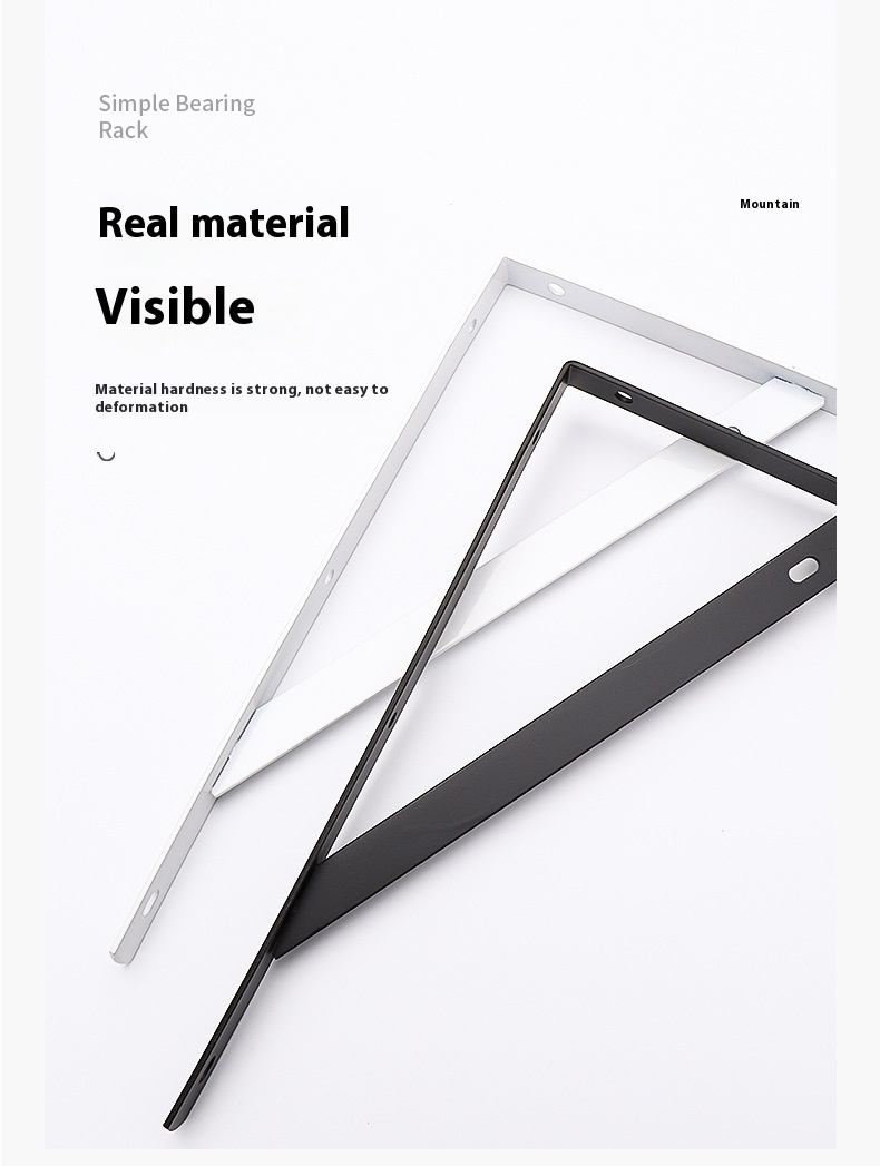 Modern Right-Angle Triangle Bracket for Kitchen Wall Shelf Thickened Tripod Iron Support Frame Panel Fixed Partition Commercial