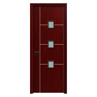 Porta interna impermeável e elegante porta de vidro WPC para a sua casa atualizar Juye porta WPC