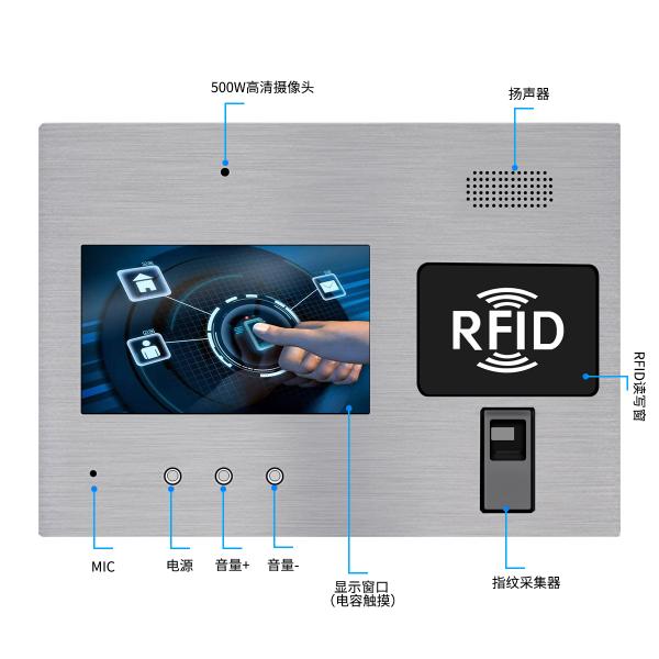 15 дюймовый сенсорный панель компьютер встроенный NFC/RFID/камера WIFI принтер пальцев