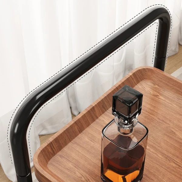 Movable Household Side Table Trolley Living Room Floor-standing Storage Rack Sofa Coffee Small Wheeled Dining Cart
