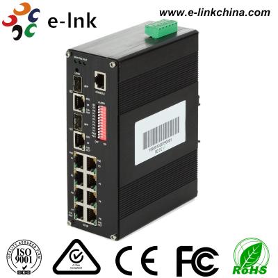 Poder industrial sobre o interruptor do gigabit dos ethernet, interruptor controlado industrial dos ethernet