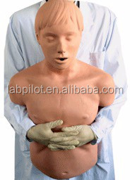 Adult CPR Training Manikin with Advanced Airway Open and Heimlich Maneuver Simulation