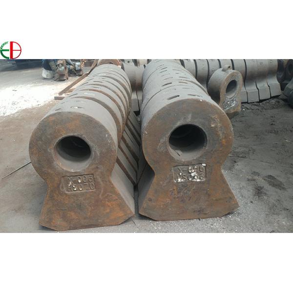 Custom High Mn Steel Wear Hammer , High Chromium Alloy Cast Steel Hammer EB19047
