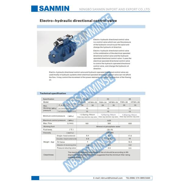 Клапан соленоида 24ВДК ФВХ гидравлический 110ВАК 220ВАК для эстера минеральномасляных/фосфата