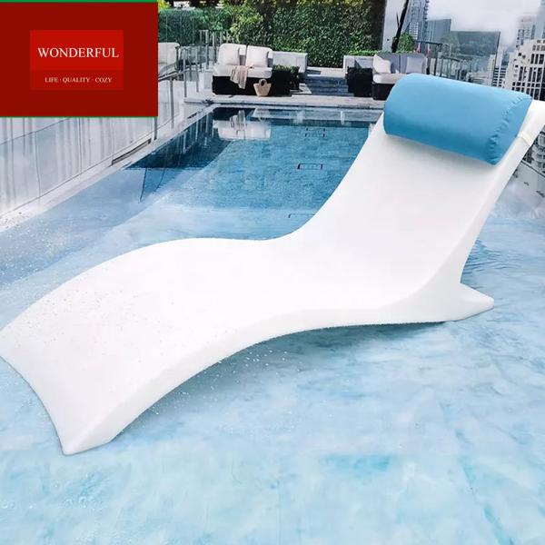 Sun Lounger Garden Set Modern Hotel Beach Swimming Pool Patio Outdoor Furniture Plastic