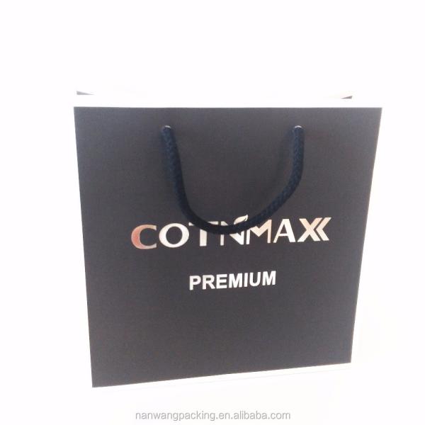 Bolsa de papel reciclado bolsas de papel Kraft marrón con mango, bolsas de papel