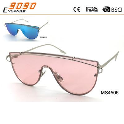 2017 fashion  metal sunglasses with 100% UV protection lens, suitable for men and women
