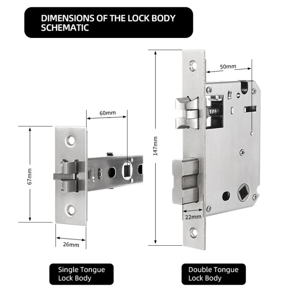 YAGU Ttlock App-controlled Smart Password Biometric Fingerprint Door Lock Fingerprint Password Door Lock Wholesale Factory