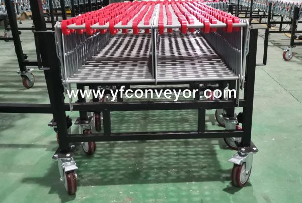 Expandable Gravity Plastic Skate Wheel Conveyors for warehouse/airport/dock