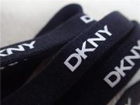 Bande élastique noire de sous-vêtements avec imprimer la protection de l'environnement de logo blanc de silicone