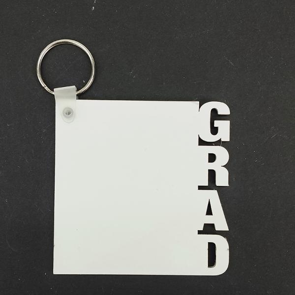 Double Sided Sublimation MOM DAD LOVE Key Rings Blank