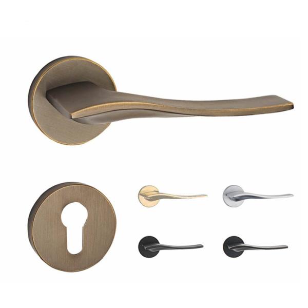 Stainless Steel Interior Door Locks and Handles with Single Cylinder Design