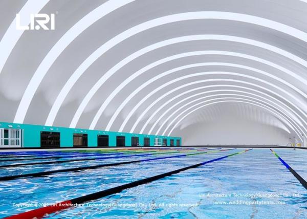 Giant Arc Inflatable Air Dome Sport Event Tents Membrane Structure For Swimming Pool