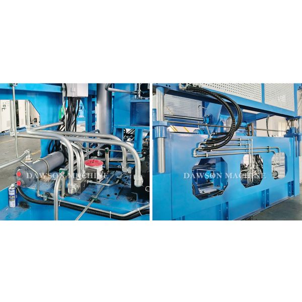 Used 1000L IBC Extrusion Blow Molding Machine with High Productivity and Accumulator Head Design