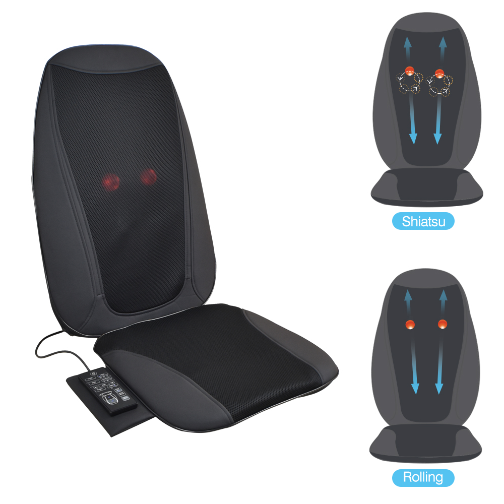 Kusyen Urut Multi-function Air Compression Shiatsu Vibrating Massage Cushion Car Massage Seat Back Massager