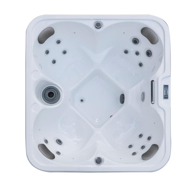 Pearl White 4 Seats Whirlpool Spa Bathtubs Massage Hot Tubs Outdoor