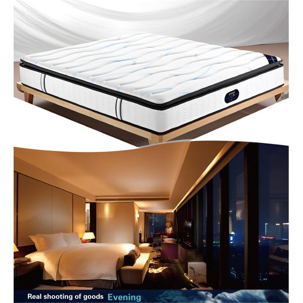 Natural Home Bedroom Massage Nine-zone Independent Spring Mattress with Modern Design