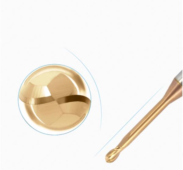 30 Degree Aluminum Micro Diameter End Mill With TiAlN Coating