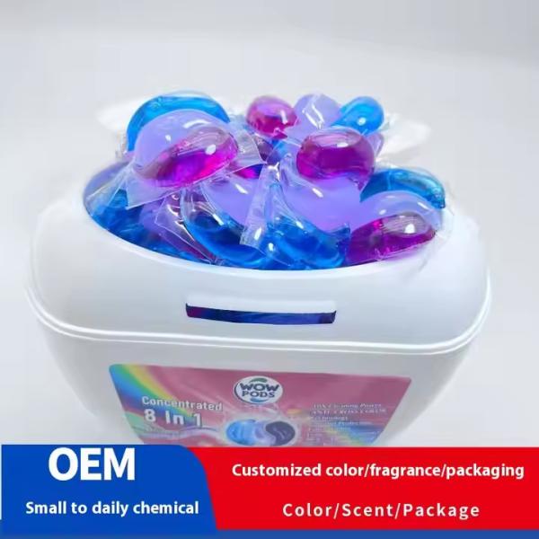 3 In 1 Washing Capsules 10g Purple Blue Sustainable Laundry Pods