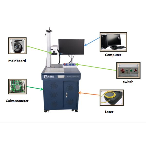 Gift Packaging Fiber Laser Marker Metal  /  Various Metal Laser Marking Machine