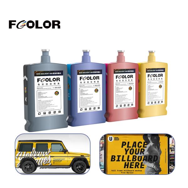 FCOLOR 1000ml Galaxy Inkjet Dx4 Dx5 Dx7 Print Head Eco Solvent Ink for XP600 I3200