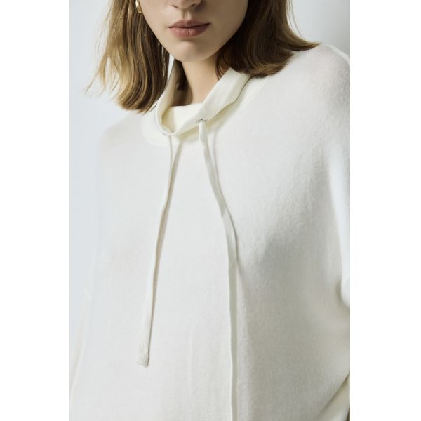 Long Sleeve Soft Knit Hoodie Women'S Wide Leg Cargo Pant All White Loungewear Set