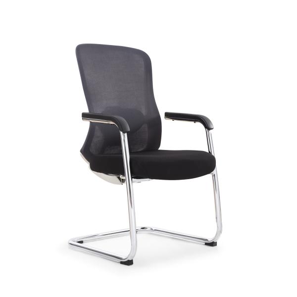 Mesh Cloth Business Office Meeting Room Chair With Metal Frame