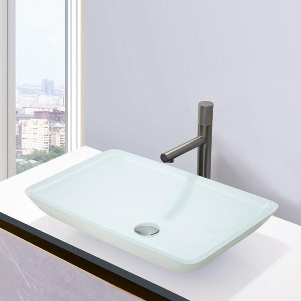 Super Clear Tempered Glass Basin Bowl Scratch Resistant Easy Install