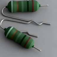 Over Temperature Protection Wire Wound Type Resistor Flameproof Resin Paint
