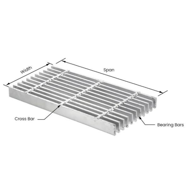 Rejilla de acero galvanizado Q235/Q345/SS304 para drenaje, fábrica china