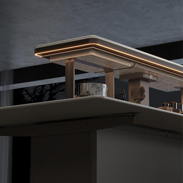 1232*465*791mm Fridge body size Multifunctional Marble Bar Table for Modern Dining Room