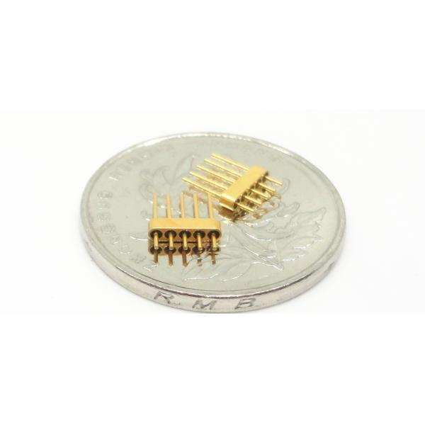 Verre hermétique de 5 en-têtes de goupilles pour metal l'espacement de contact des connecteurs 1.27mm de joint