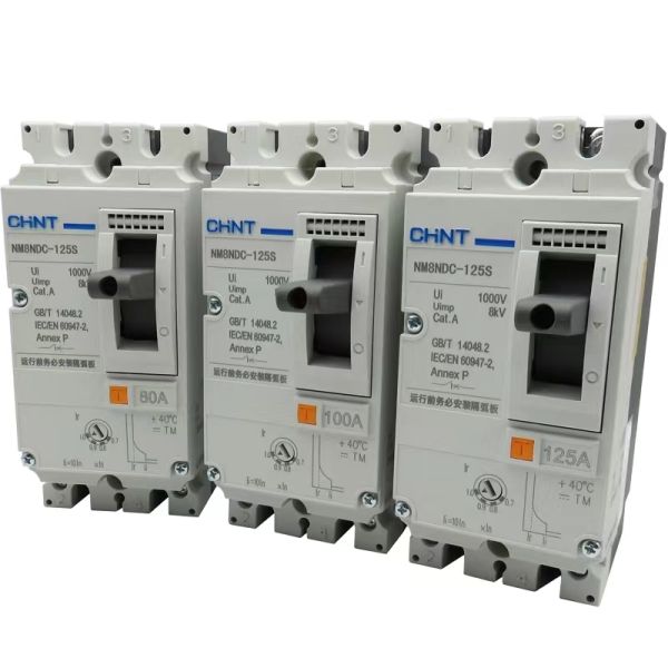 2 Pole PV DC Circuit Breaker 63A 50A 125A 160A 200A 225A 250A MCCB Breaker
