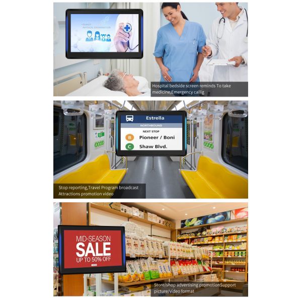 15.6 Inch Wall Mount Android Tablet PC with RK3566 Quad Core LED Light Bar for Conference Room Booking