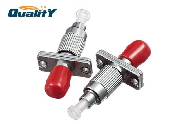FC To ST Metal Fiber Optic Adapter , Singlemode SM Fiber ST Female To FC Male Conversion Hybrid Adapters