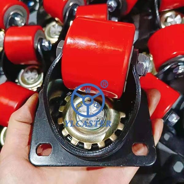 Рицинусов низкопрофильного PU утюга 2 дюймов колеса рицинуса машины сверхмощных высококачественные