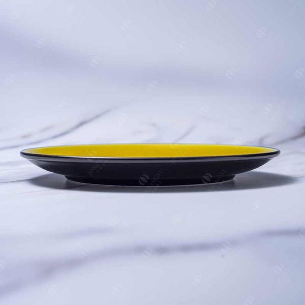 Colorful Coupe Shape Ceramic Dinner Plate 8.25'' 10.25'' 12.25''