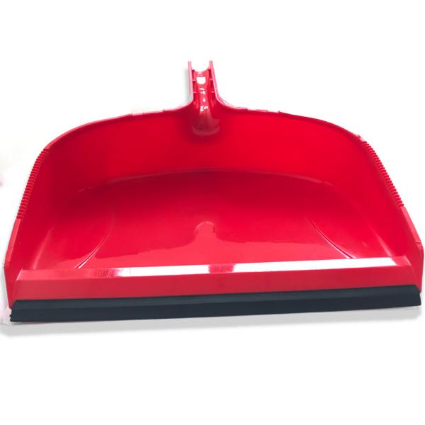 Clip On Heavy Duty Dustpan Blue Plastic Easy Grip Rubber Edge Detailed Sweeping Debris