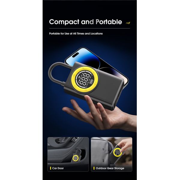 Cars Bikes Portable Tyre Inflator 150 Psi Air Compressor Ball Inflator