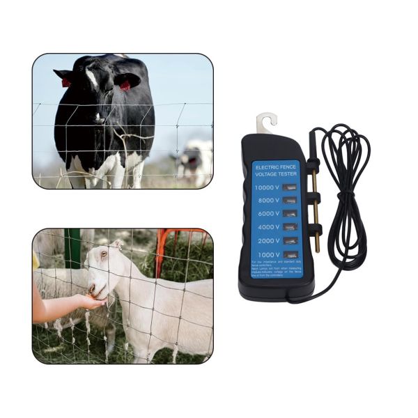 Electric Neon Fence Tester 10KV 6 Neon Indicator Lights For Farms Fault Finder