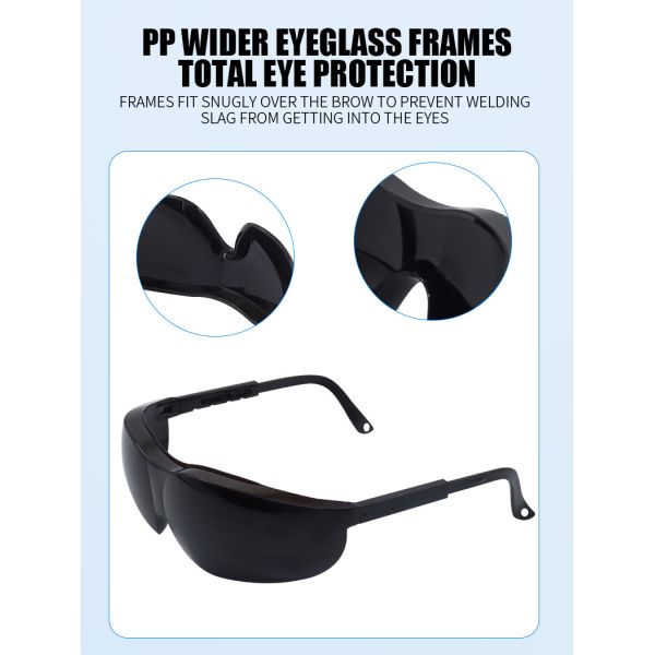 New Style 8 Degree Gray Eyewear Protective Eyes Helmets Weld Goggles Welding Glasses Welder