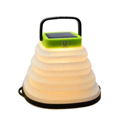 IP65 Silicon Collapsible Solar Lamp LED Collapsible Solar Camping Light USB Rechargeable
