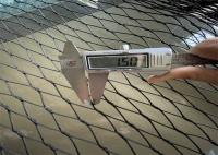 Ss316 Stainless Steel Cable Mesh Black 1.5mm Diameter 25mm Hole Size