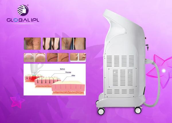 Professional Vertical 755 / 808 / 1064nm Diode Laser Hair Removal Machine 10 Million Lifetime