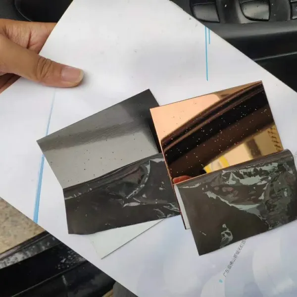 Black Mirror Stainless Steel Sheet Grade 201 0.4mm - 1.5mm with Bright Surface from Baosteel