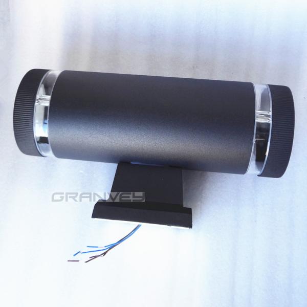 COB 2x7W Outdoor Wall Sconce Up And Down Lighting Simple Modern Cylinder Shape