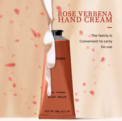 Lotion pour les mains en marque de distributeur Hydratant & Nourrissant Anti-âge Crème pour les mains naturelle Rose Verveine