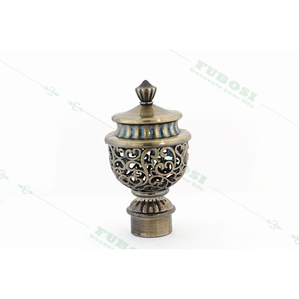 Aluminum Curtain Rods and Rails Curved Curtain Rod End Caps