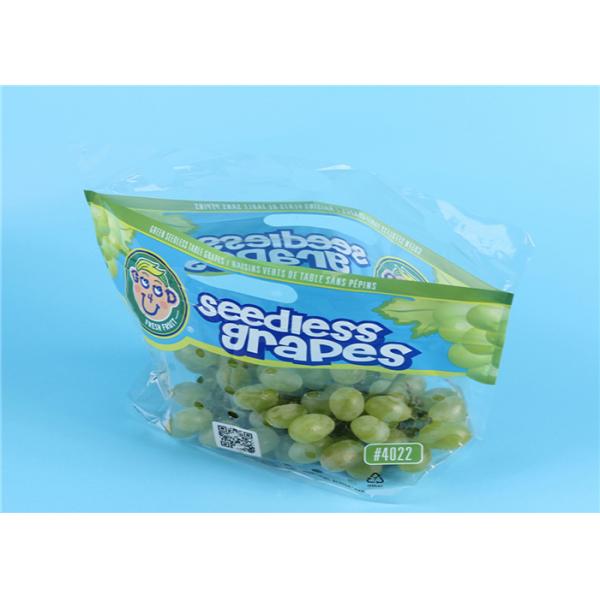 Clear Fruit Saver Bags , Customized Food Packaging Bags For Strawberry / Grape