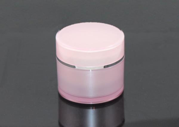 Rotating Capacity 30ml Pink Empty Cosmetic Bottles / Empty Cream Jars